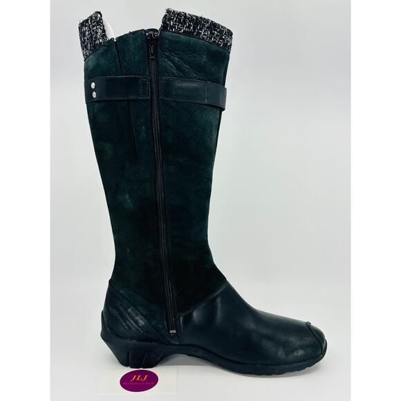 Merrell Women's Martina Waterproof Black Leather Knee High Boots J68624 Size 10 - Picture 7 of 11